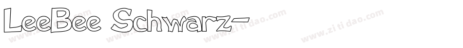 LeeBee Schwarz字体转换